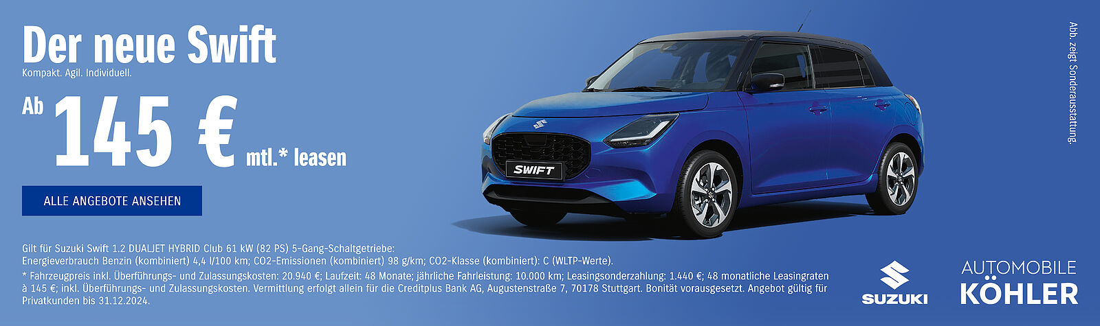 Leasingangebot Suzuki Swift