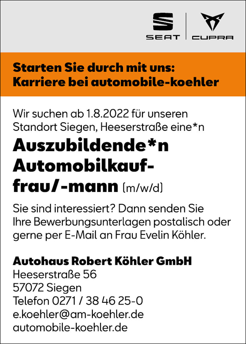 Azubi Automobilkaufmann Heeser (27.4.2022)