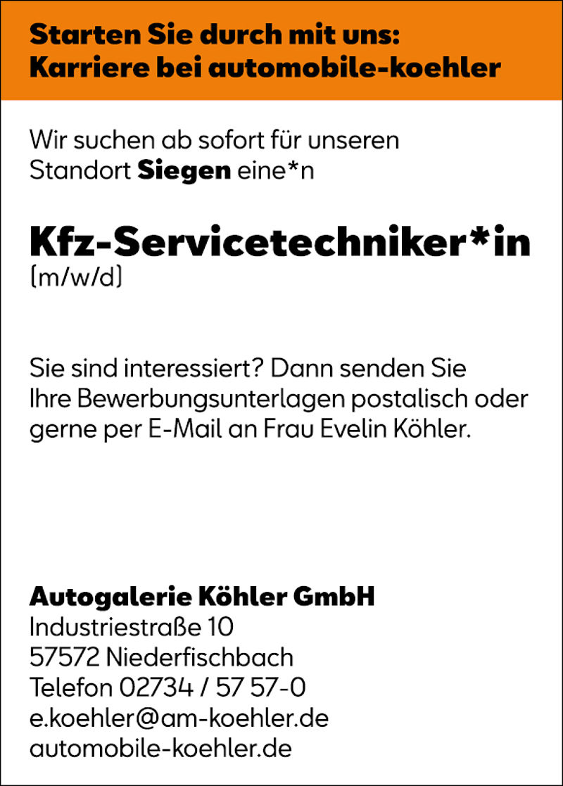 Servicetechniker Siegen (21.6.2022)